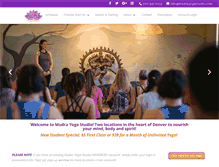 Tablet Screenshot of mudrayogastudio.com